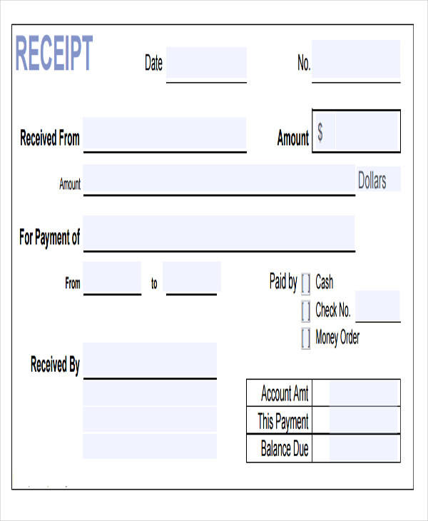 FREE 36+ Receipt Templates in PDF | MS Word