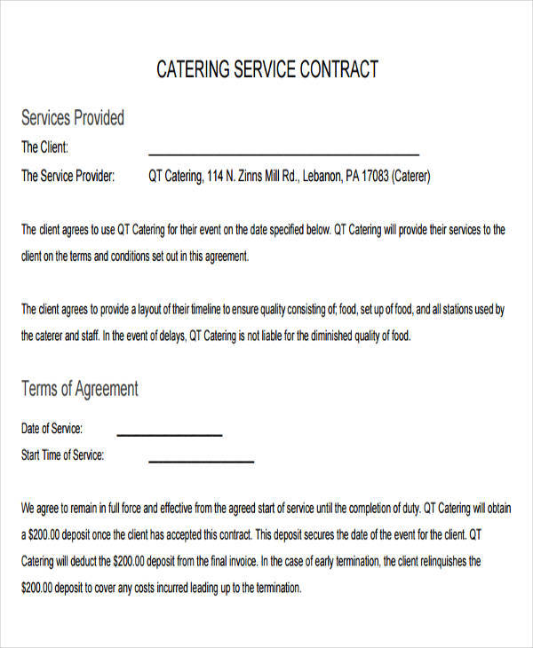 catering services contract1
