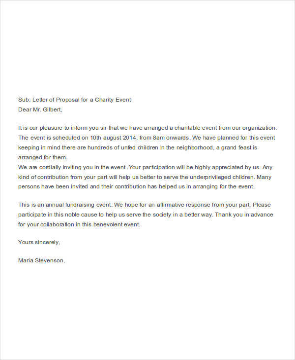 charity event proposal letter1