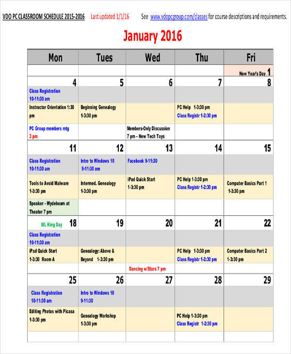 classroom monthly calendar1