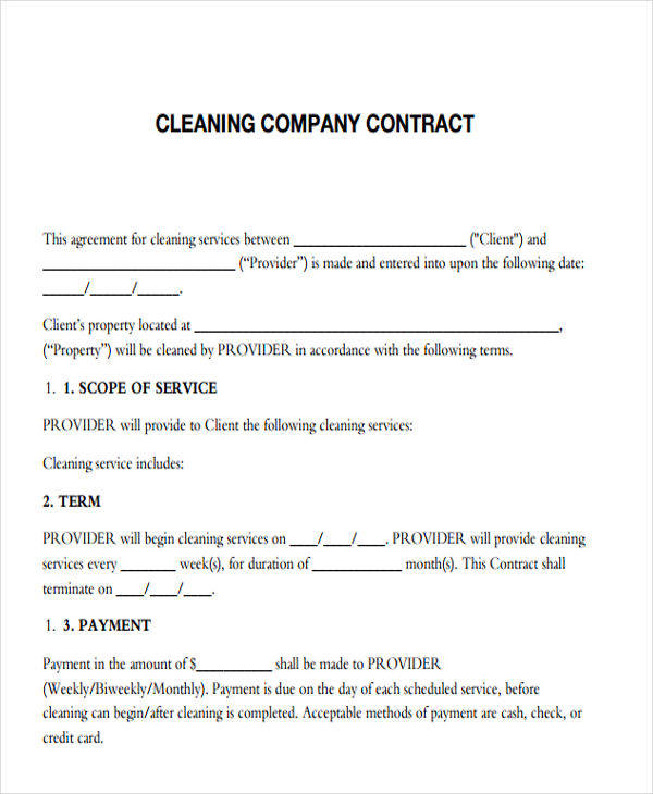 cleaning company contract3