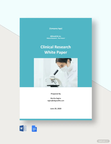 clinical research white paper template