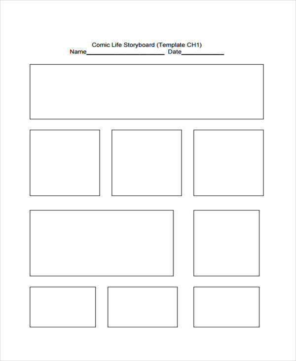 Storyboard Comic Template HQ Printable Documents
