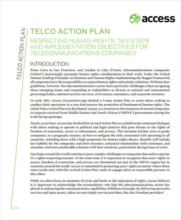 company action plan