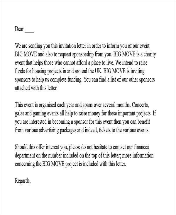 concert event proposal letter