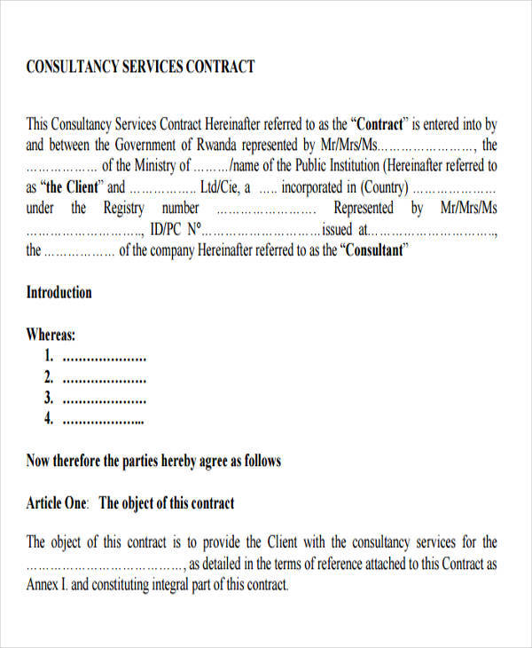 consulting services contract1