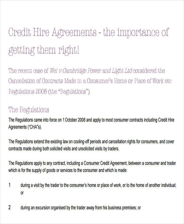 credit hire agreement1