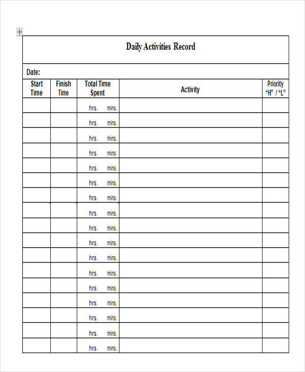 FREE 37+ Log Templates in MS Word