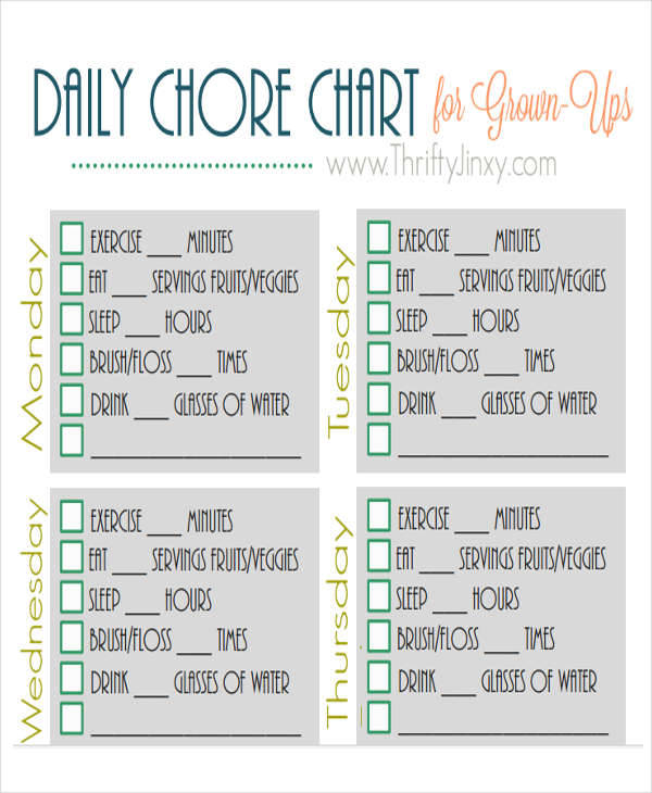 daily chore chart1