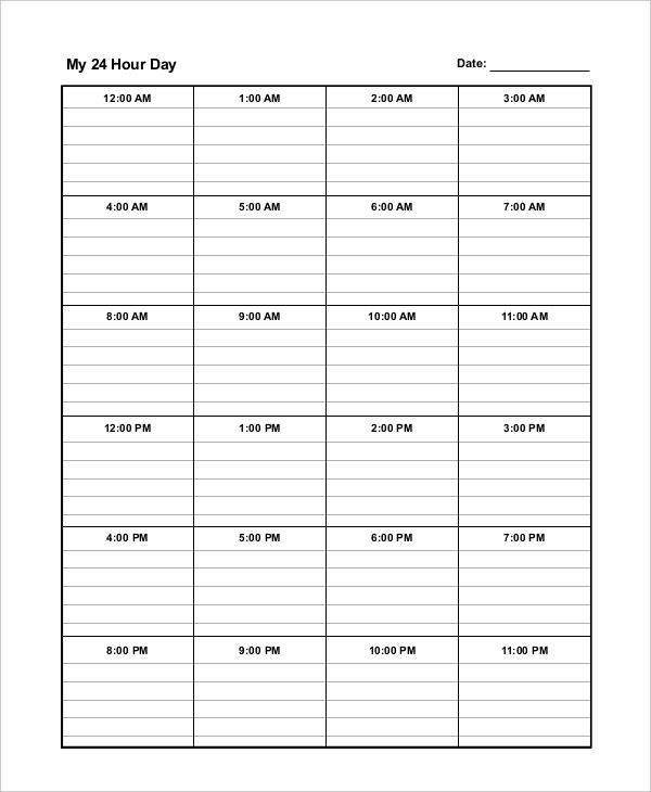 FREE 10+ Hourly Calendar Template in Google Docs MS Word Pages