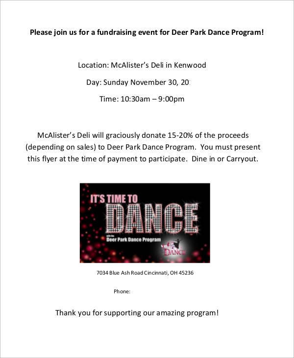 dance event program