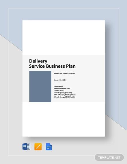 business plan template service