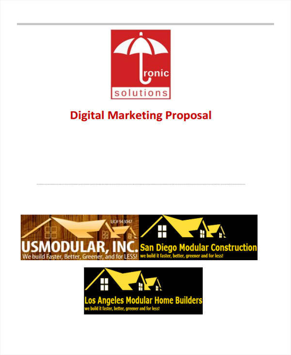 digital marketing business proposal