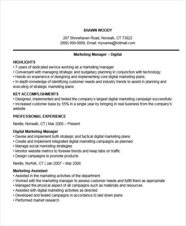 digital marketing manager