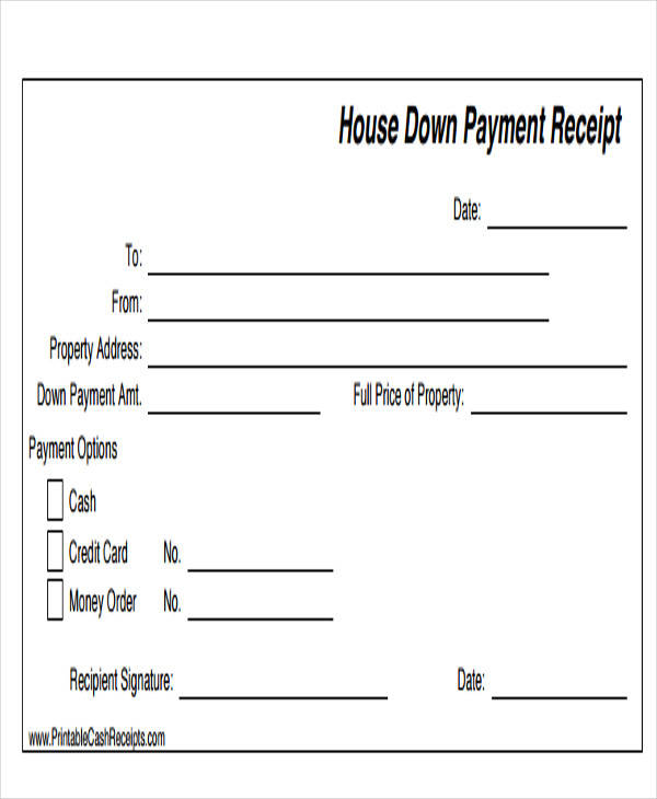 FREE 43+ Sample Receipt Templates in PDF