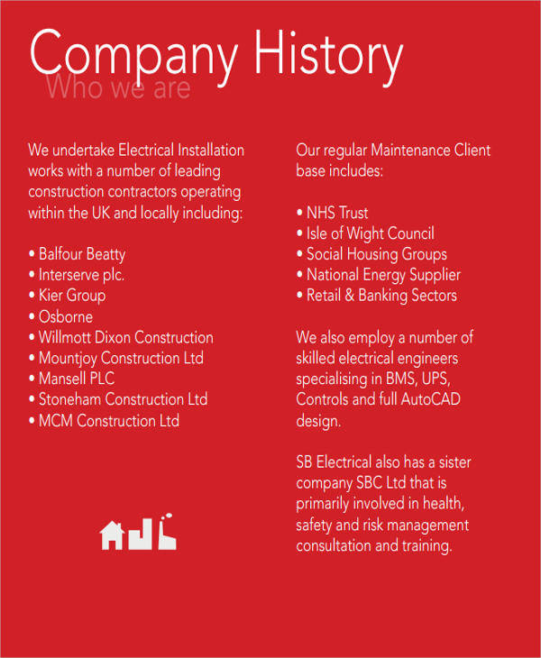 electrical trading company profile
