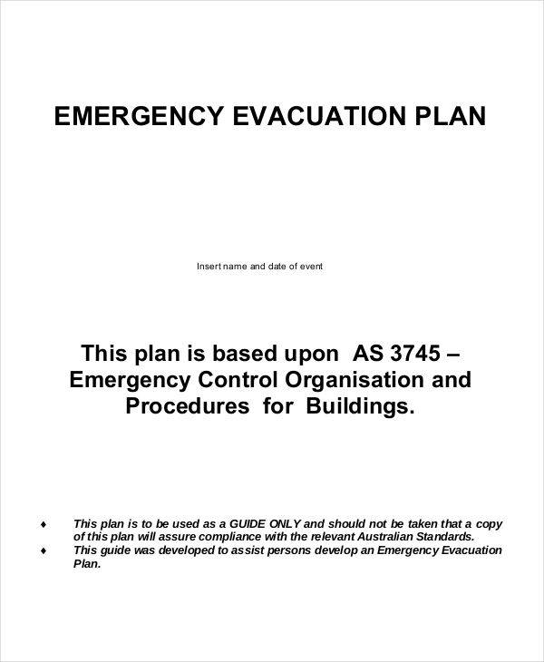 emergency evacuation plan