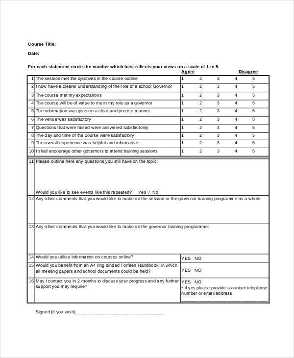 employee post training evaluation1