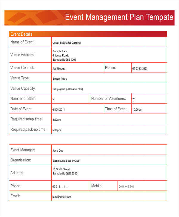 event management plan1