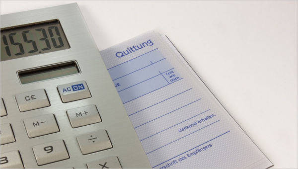 free 4 expense receipt templates in pdf ms word