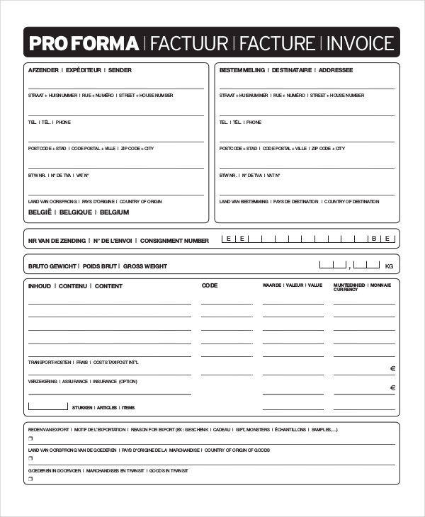 facture invoice in pdf