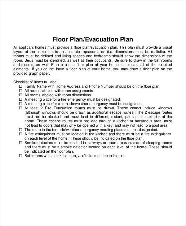 floor evacuation plan