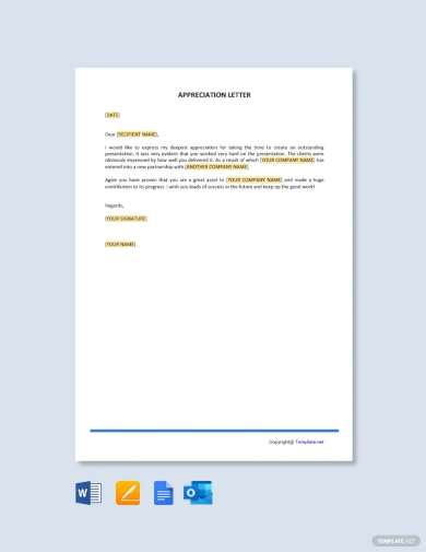 FREE 31+ Sample Thank You Letters for Appreciation in PDF | Google Docs ...