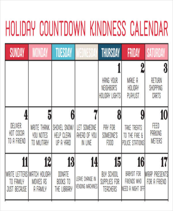 Oliva Holiday Countdown Calendar prntbl.concejomunicipaldechinu.gov.co