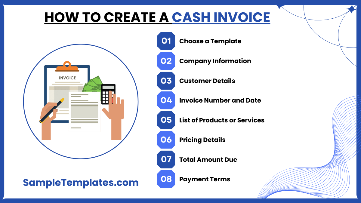 how to create a cash invoice