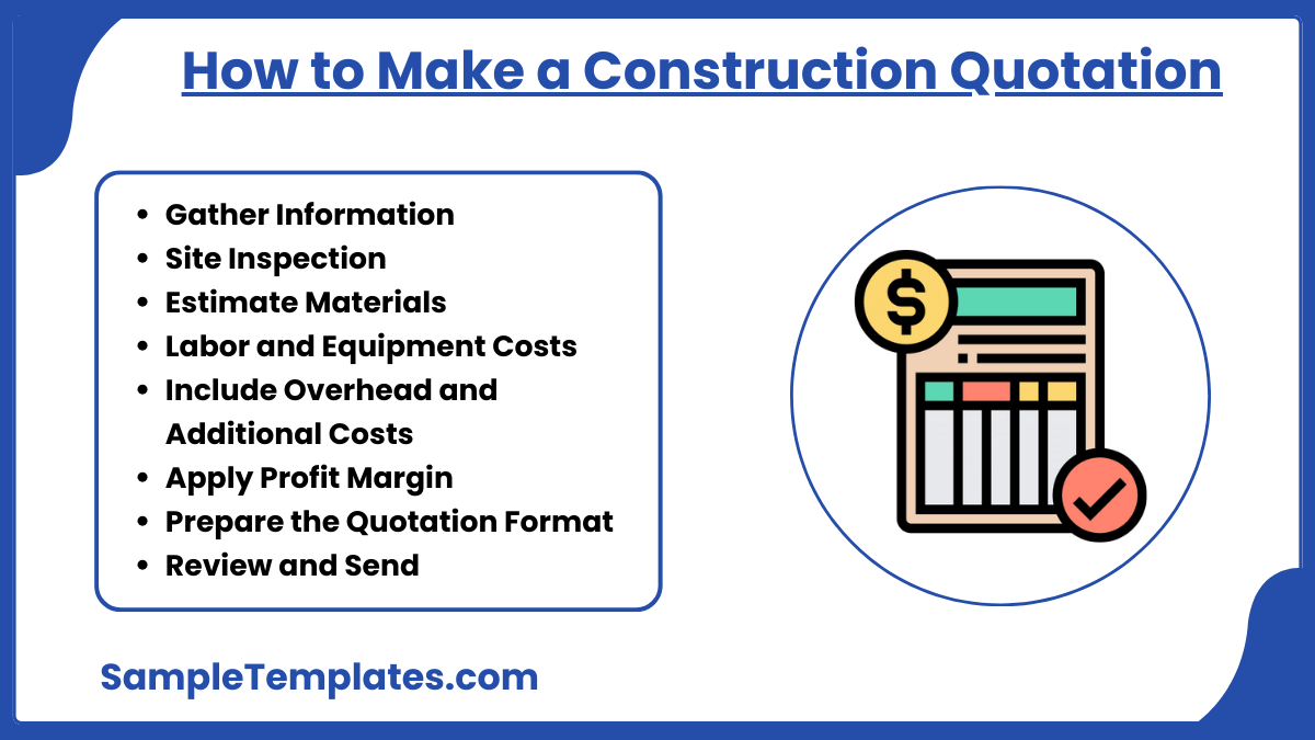 how to make a construction quotation