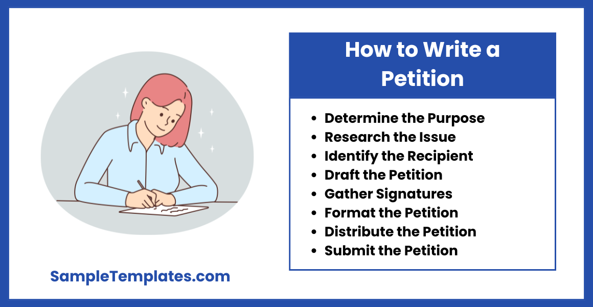 how to write a petition