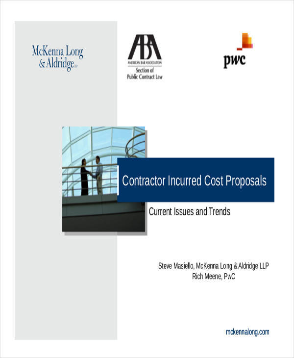 incurred cost proposal