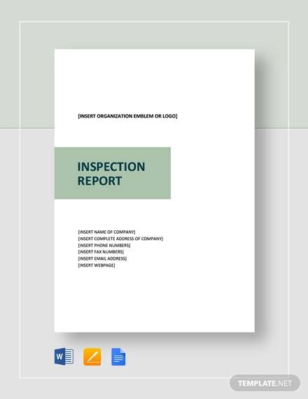 inspection report 