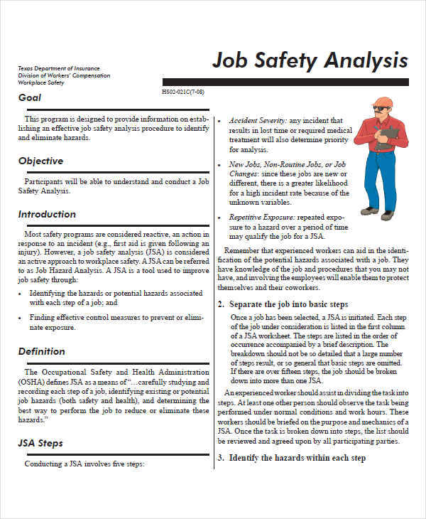 safety in careers texas 38 Samples Analysis