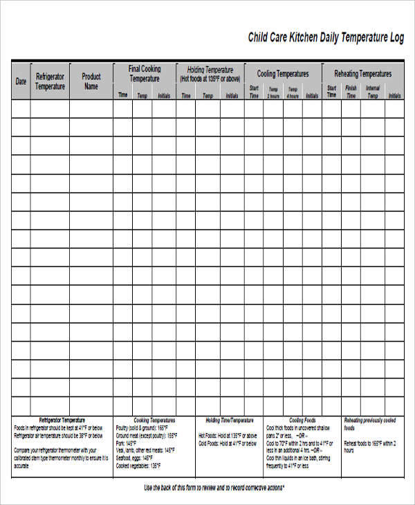 FREE 31 Log Templates In Excel