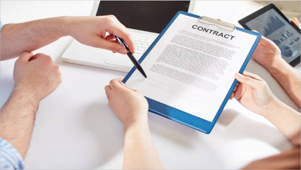 labour contract template examples in word pdf