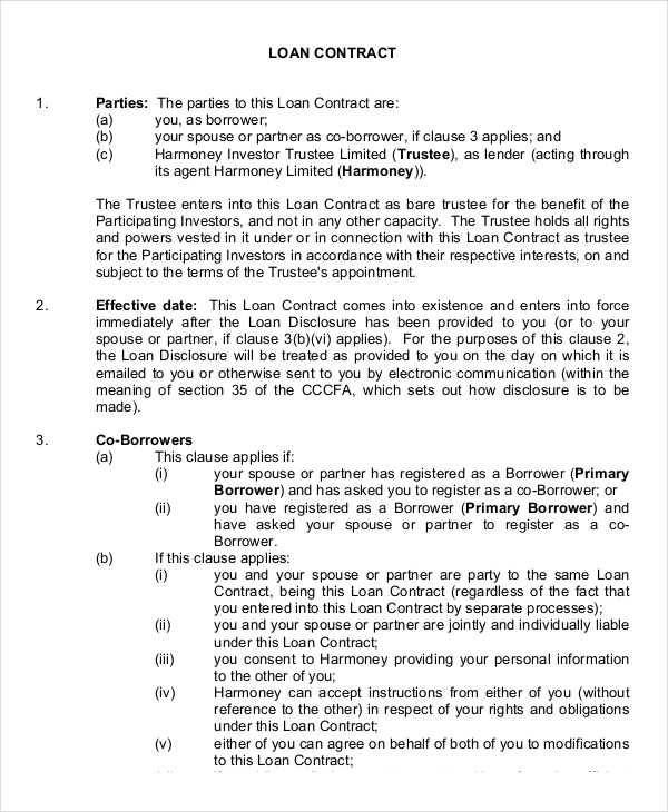 legal loan contract1