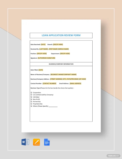 FREE 63+ Sample Application Form Templates in MS Word | Google Docs ...