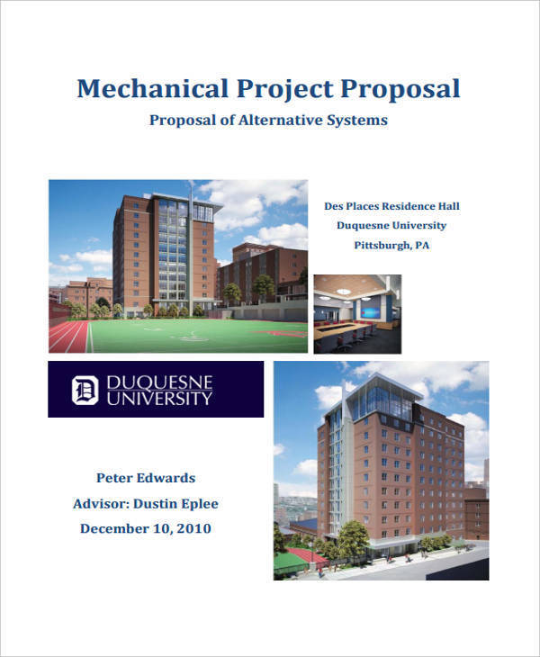 mechanical engineering proposal