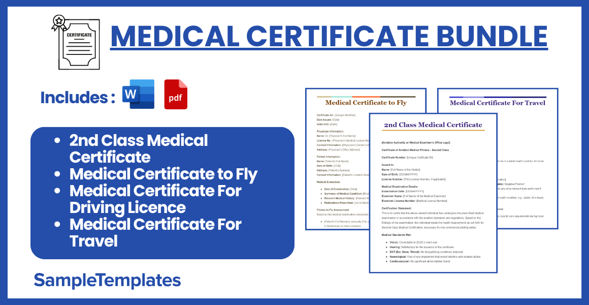 medical certificate bundle
