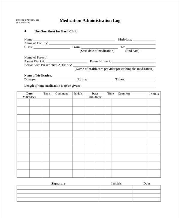 medication administration log1