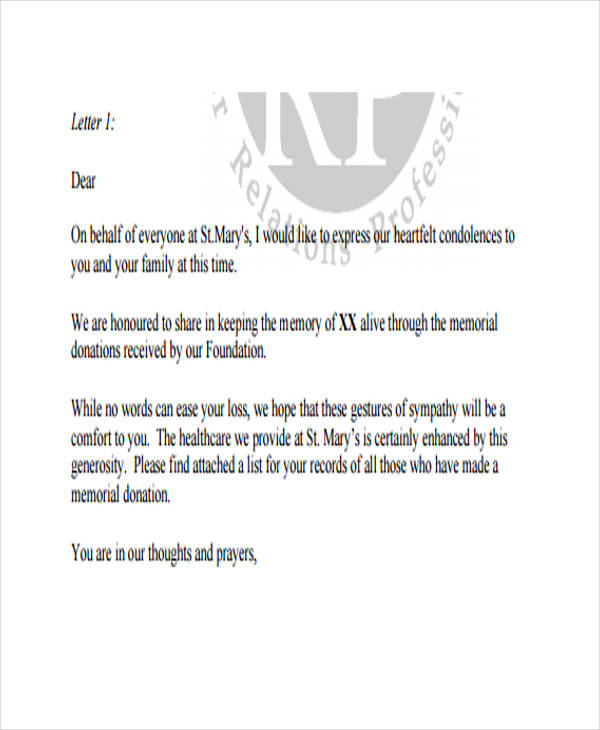 FREE 40+ Donation Letter Templates in PDF | MS Word ...