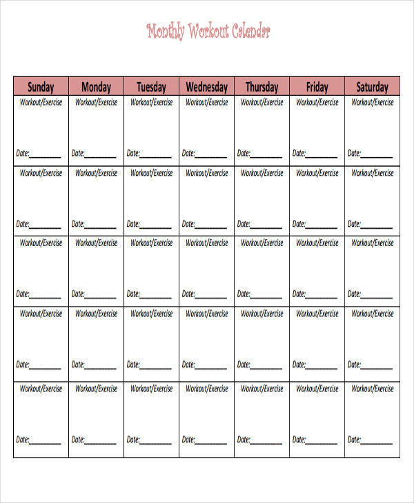35 Printable Calendar Samples Templates Pdf Doc