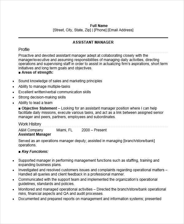 office assistant manager