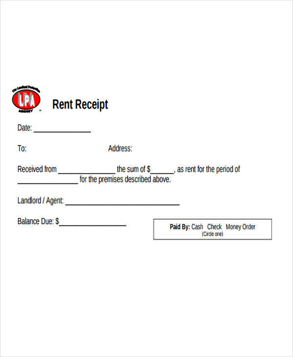 office rent payment invoice