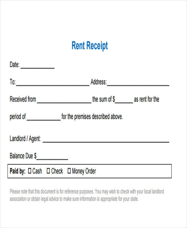 FREE 43 Sample Receipt Templates In PDF