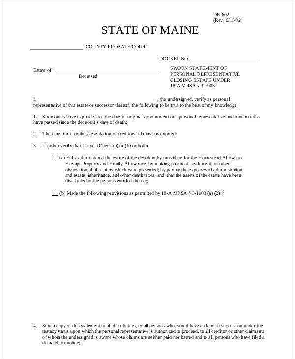 19+ Sworn Statement Examples & Samples in PDF, Word