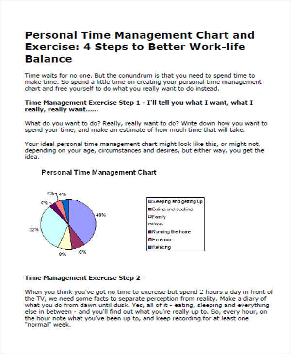 personal time management chart