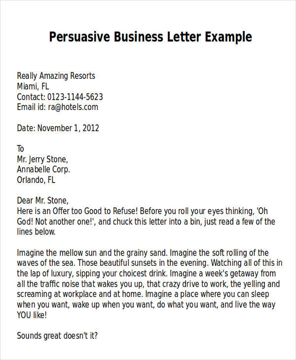 persuasive business letter example