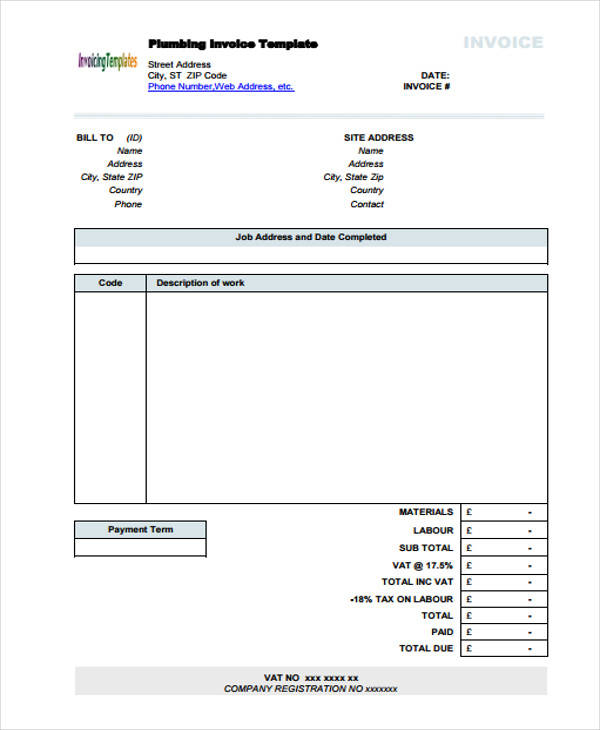 10 Contractor Receipt Templates Free Sample Example